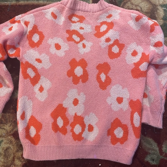 Miss Sparkling Pink Floral Cardigan Size M - Picture 5 of 9